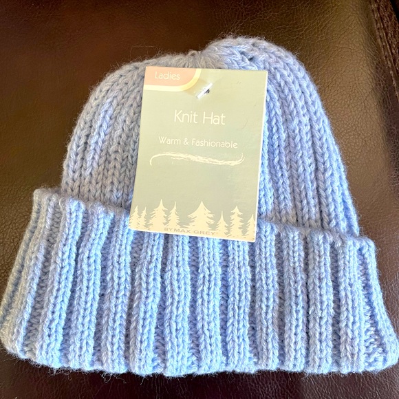 Max Grey Knit Hat Blue - Picture 1 of 2